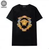 versace t-shirt homme prix bas black round flower